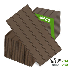 English Elm 20 Corrugated Metal Roofing Panels 3.54ft x1.64ft Galvanized DIY-Friendly Durable Weatherproof Panels Brown W1859P386933