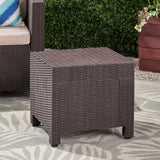 Christopher Knight Home® - Noble House - Waverly Outdoor Wicker Print Side Table