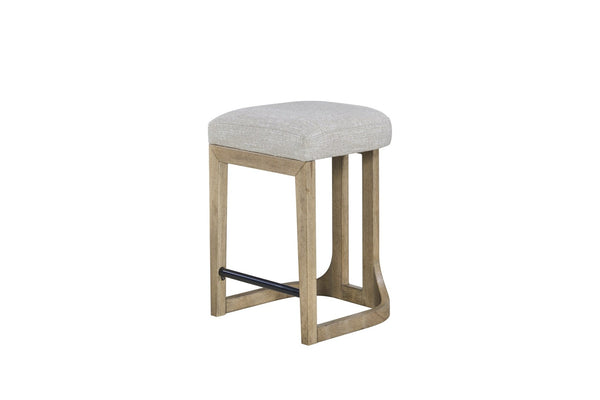 English Elm Counter Height Stool Knotty Oak Finish Upholstered Seat for Kitchen Island or Bar B2699P454947