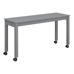 English Elm Twin Loft Bed Pinewood Frame Four Drawers Retractable Study Desk Kids Bedroom Gray LT000368AAE