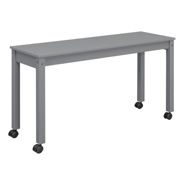 English Elm Twin Loft Bed Pinewood Frame Four Drawers Retractable Study Desk Kids Bedroom Gray LT000368AAE