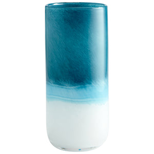 Cloud Vase Blue and White 05876 Cyan Design