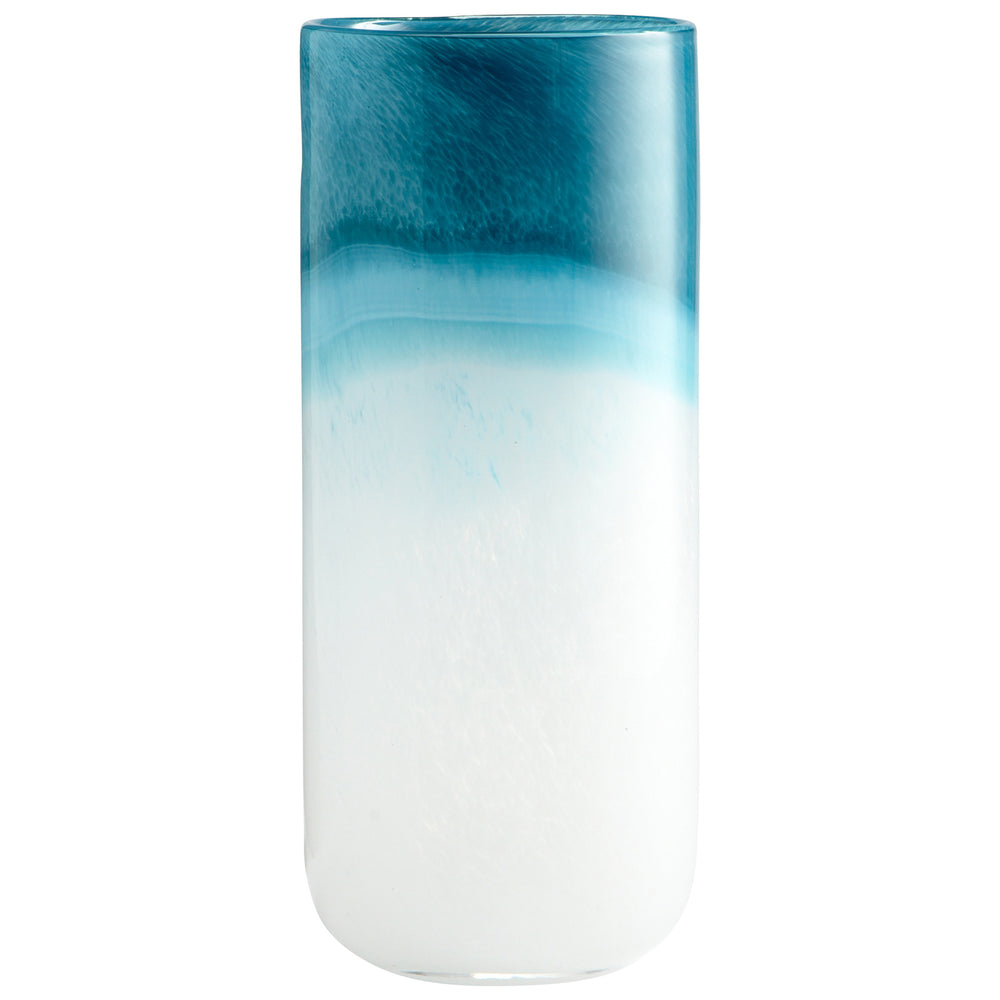 Cloud Vase Blue and White 05876 Cyan Design