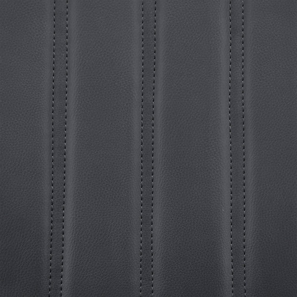 English Elm Quorin 30" Swivel Bar Stool In Gray Faux Leather With Black Wood Legs – Modern Comfort & Style Upgrade B2736P268621-GIGA