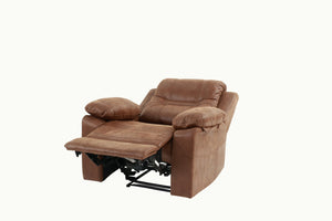 English Elm Modern Leatherette Power Recliner with Usb Port Plush Arms for Living Room Comfort B011P467870