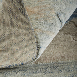 Feizy Rugs Jaxson Contemporary Wool & Nylon Rug With Hand-carved Details For A Luxurious And Artistic Touch Blue,Ivory,Gray Wool,Nylon Jxn39pxfblumltp00