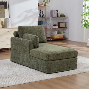 English Elm 31.89" Wide Chenille Modular Sofa Bed with Pocketed Springs for Compact Living W3189P365862