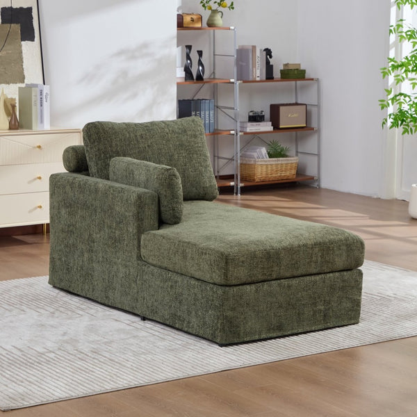 English Elm 31.89" Wide Chenille Modular Sofa Bed with Pocketed Springs for Compact Living W3189P365862