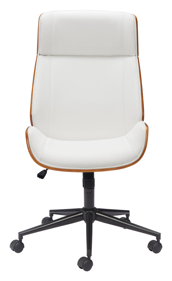 Zuo Modern Flex High Back Office Chair – Stylish Modern Design For Home Or Office, Premium Quality & Comfort White 100% Polyurethane,Plywood,Steel 110560-zuo-modern