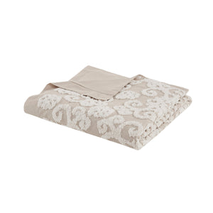 English Elm Cotton Suzanna Duvet Cover Mini Set Full/Queen — Tufted Medallion Chenille Embroidery, OEKO-TEX Certified taupe 17.32 L x 15.35 W x 5.51 H B03595778