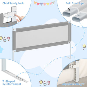 English Elm Bed Rail For Toddlers - Durable, Detachable Guard For Queen & Full Beds, Easy Install & Safety Features T3210P305484