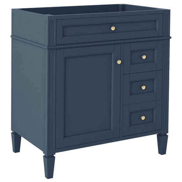 English Elm 30'' Modern Bathroom Vanity Cabinet – Stylish Storage With 2 Drawers, Tip-Out Drawer & Adjustable Shelf N710P250685C