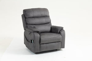English Elm Lounge Electric Lift Chair With 180° Recline, Massage, Heating, Storage & Wireless Charging Options W547S00058