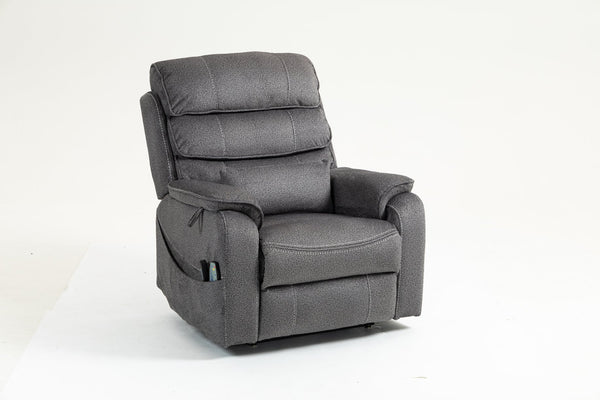 English Elm Lounge Electric Lift Chair With 180° Recline, Massage, Heating, Storage & Wireless Charging Options W547S00058