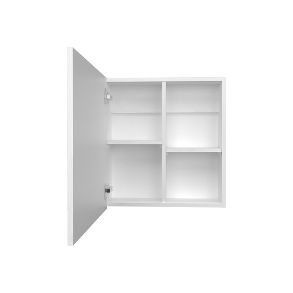 English Elm Medicine Compact Wall Cabinet with Mirror Door, Engineered Wood Storage, Durable, Space-Saving Design White 27.17 L x 24.8 W x 4.33 H B097P250884