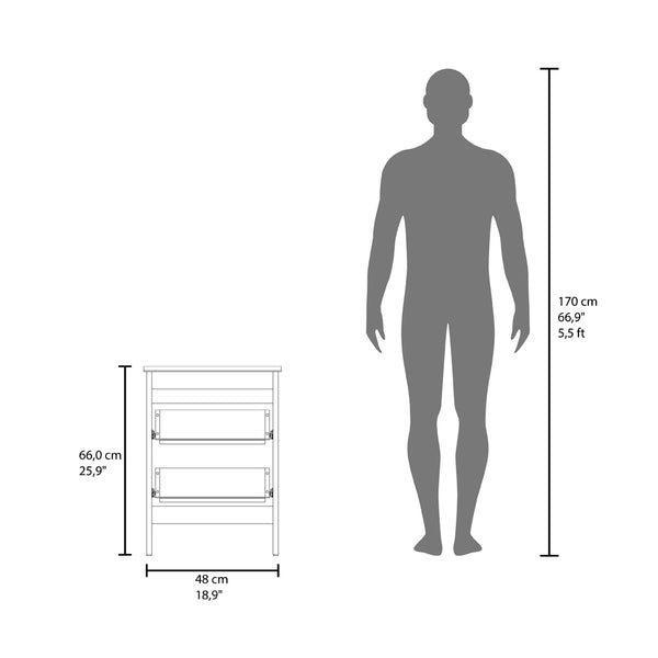 English Elm Schaefferstown Nightstand White – Engineered Wood Two-Drawer Nightstand for Small Spaces, Durable Scratch-Resistant Finish B092P315567