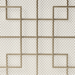 English Elm Christopher Knight Home® - FIRE Dorothy Modern Single Panel Iron Screen with Geometric Mesh Shield — Elegant Hearth Protection Gold 65178.00