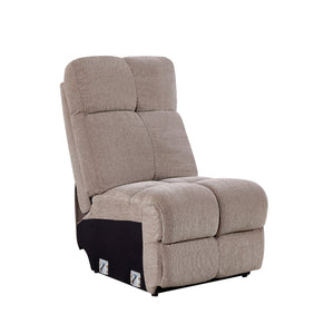 English Elm Liyasi OKIN Motor Power Recliner Sofa with Infinite Lock, Modular 4-Piece Armless Seats, 300lb Capacity W820P216831