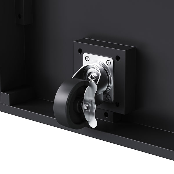 English Elm K&K 56-Inch Kitchen Island Cart with Embossed Vertical Stripe, Drop Leaf, Charging Station, Storage Black N707P266184B