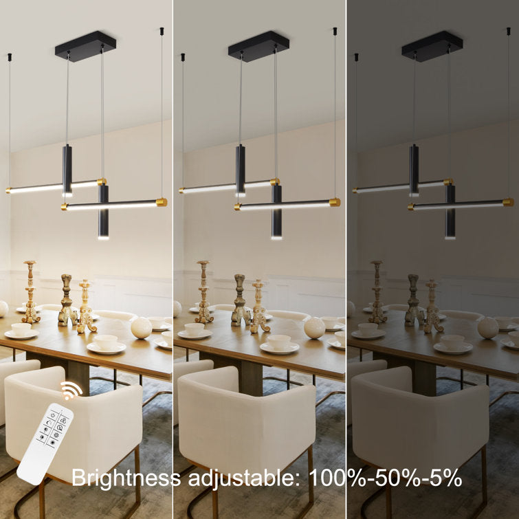 English Elm Javeriah 4-Light Adjustable Dimmable Led Pendant For Modern Kitchen Island & Dining Room Spaces T3177P283999