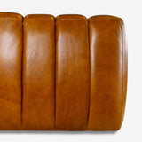 English Elm Ashcroft Furniture - Maverik Genuine Cognac Leather Couch