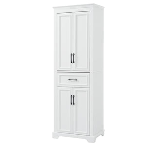 English Elm 70.8" Freestanding Bathroom Vanity with Soft-Close Doors, Adjustable Shelves, Anti-Tip Safety & Sleek Handles N729P335558K