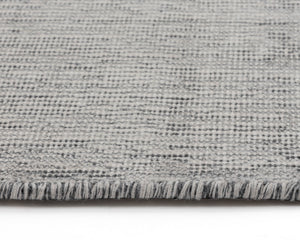 Sunpan Whistler Hand-Loomed Wool-Blend Rug - Artisan Crafted for a Cozy, Unique Touch in Any Room Black / White