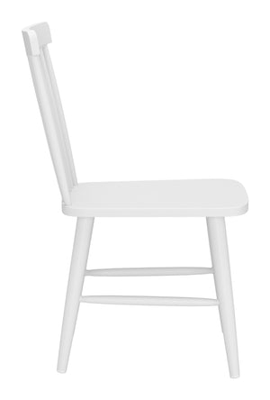 Zuo Modern Zeilen Dining Chair Set Of 2 - Modern, Versatile Aluminum Seating For Chic Home Décor & Style White Aluminum 704084-zuo-modern