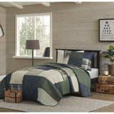 Woolrich Mill Creek Lodge/Cabin Oversized Cotton Quilt Set WR13-3919 Green