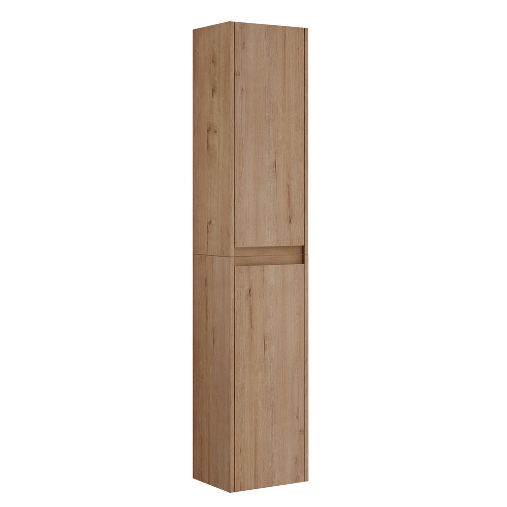 English Elm 12" Bathroom Side Cabinet - Sleek Wall-Mounted Organizer With Soft-Close Doors & Stylish Design W999S00216