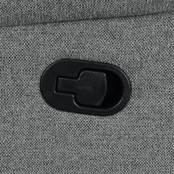 English Elm Aaron Smoke 3-piece Upholstered Sectional with Dual Recliners, Lift-Top Storage Consoles & Cup Holders, Smoke Performance Fabric Lounge B062S01015