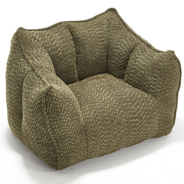 English Elm Sofa plush beanbag chair with superfiber cover and resilient foam filling for ultimate home comfort and relaxation Olive Green W1996P252266