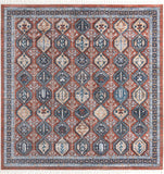 Unique Loom Aramis Conner Machine Made Tribal Rug Rust Red, Blue/Brown/Ivory/Light Blue/Orange/Navy Blue 12' 0" x 12' 2"