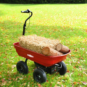English Elm Four-wheeled Electric Garden Cart 24v Brushless Motor with Tipping Bucket and Pneumatic Tires N727P171071R