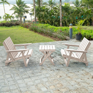 English Elm Shoreline Recycled Hdpe Folding Adirondack Chair Fully Assembled Modern Patio Seating Ivory B2745P409687