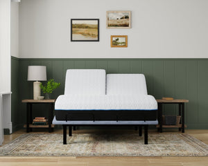 English Elm Copper Infused Split Top Queen Mattress with Cooling Gel Foam and Phase Change Cover B337P292882
