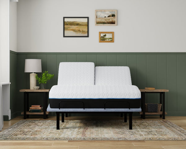 English Elm Copper Infused Split Top Queen Mattress with Cooling Gel Foam and Phase Change Cover B337P292882