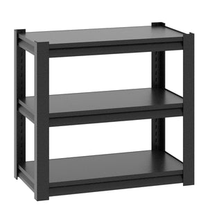 English Elm 20-30 Gallon Fish Tank Stand with Adjustable 3-Tier Metal Shelves, Heavy-Duty Stylish Rack for Home Office Black T2398P211225