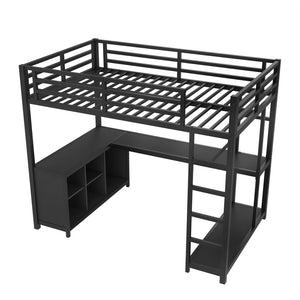 English Elm Twin House Bunk Bed with Slide Storage Stairs and Safety Rails for Kids Rooms W1580S00369