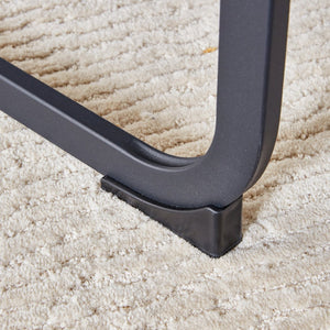 English Elm Table And Chair Set - Retro Rectangular Dining Table With Fishbone Mdf Top & 6 Stylish Brown Chairs W1151S03141-GIGA