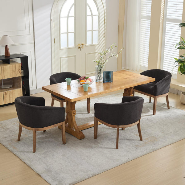 English Elm Mid Velvet Cantilever Dining Chairs Set of 2 — Mid Century Linen Upholstered Rattan Back, Chrome Base, DurableComfort W1143P346925 W1143P346925