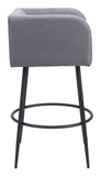 Horbat Barstool - Set of 2 Gray 110066 Zuo Modern