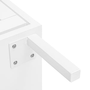 English Elm Rattan 3 Door Shoe Rack with Metal Base and Anti-Slip Feet, Double Shelf Storage for Entryway White W688P211259