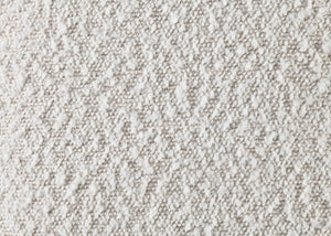 English Elm Sandro Upholstered Bouclé Bed Frame with Solid Wood Base, Foam-Padded Slats for Supportive Comfort Walnut,White 62.99 L x 13.78 W x 7.4 H B2726S00541