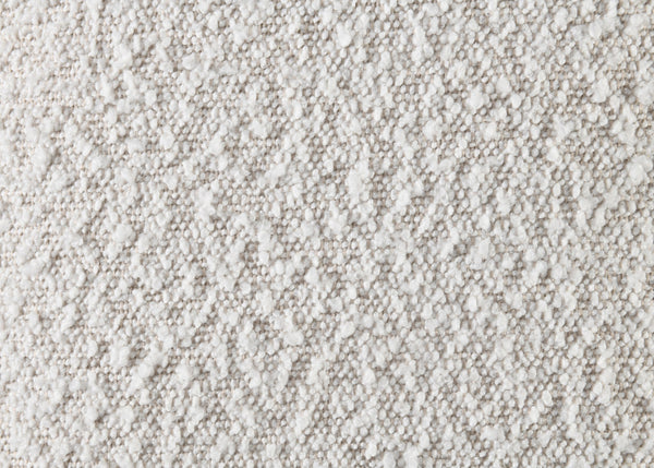 English Elm Sandro Upholstered Bouclé Bed Frame with Solid Wood Base, Foam-Padded Slats for Supportive Comfort Walnut,White 62.99 L x 13.78 W x 7.4 H B2726S00541