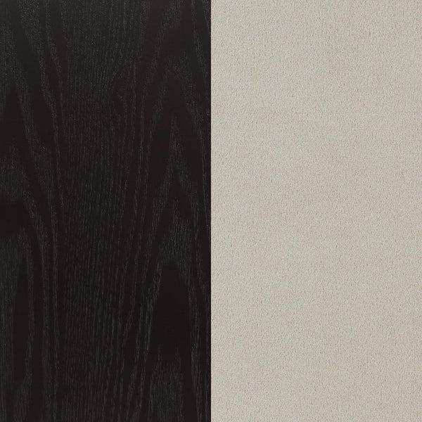 English Elm Sherry Round Marble Dining Set with 4 Tufted Linen Chairs, Nailhead Trim & Scalloped Pedestal Base B062S01195