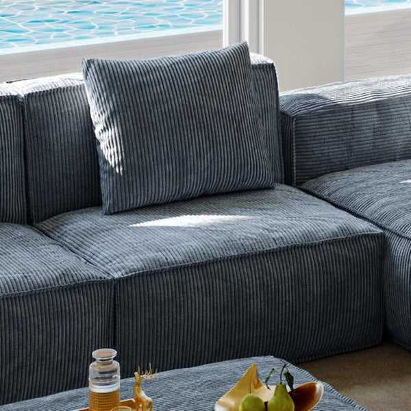 English Elm Belfin Modular Floor Sectional Chenille Cloud Sofa Bed for Living Room or Studio W3147P277268