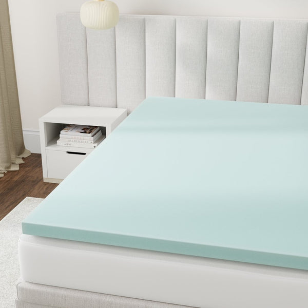 English Elm 3 Inch Certipur-us Memory Foam Full Mattress Topper Breathable Pressure Relief B337P335282