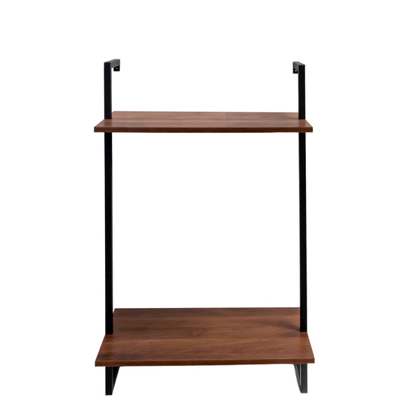 English Elm 3 3 Tier and 2 Tier Bathroom Shelves Metal Wood Hanging Storage Organizer Wall-Mounted Decorable Space-Saver for Towels Books Spice Bottles W331P279736