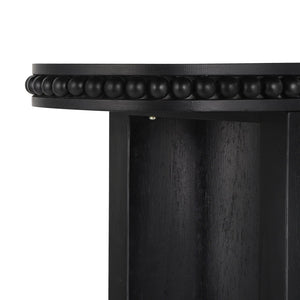 English Elm Christopher Knight Home® - Mirod Vintage Console Table with Beaded Trim, Sculpted Curved Legs, Reversible Setup for Hallway Elegance Black N760P286010B